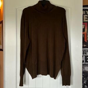 Cowl Neck Brown Sweater